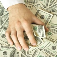 Greedy hand grabs money Hands and Dollars